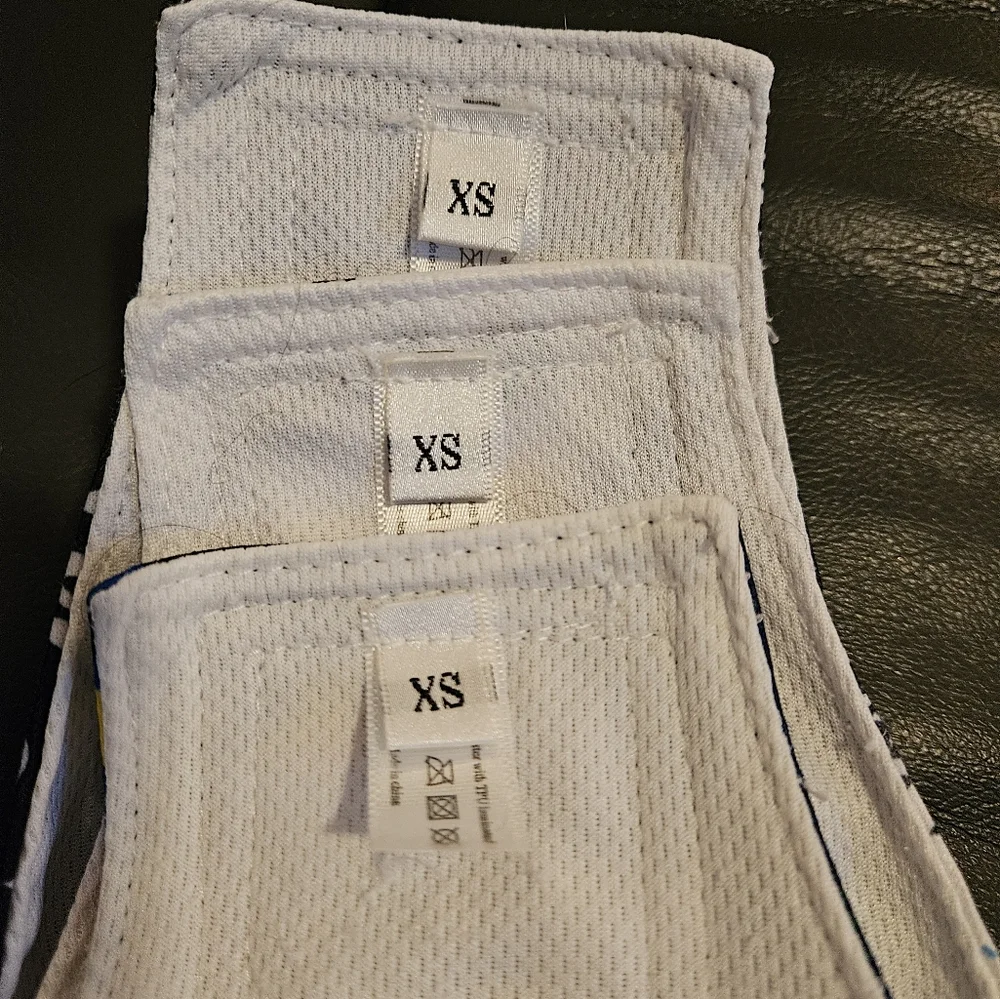 Male Dog Diapers Size XS - Black, White, and Blue